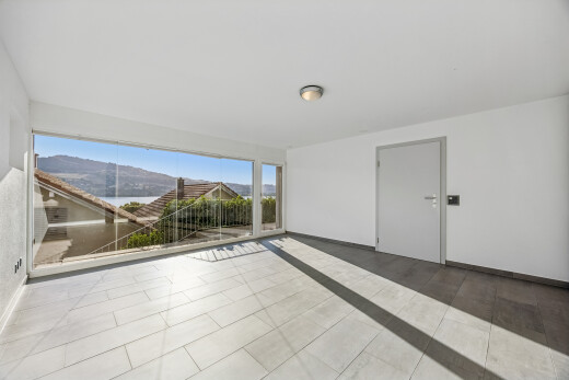 leerer raum mit day time, mountain view, blick auf die berge, baseboards wall, und sockelleisten