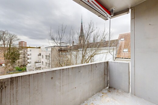 balkon mit overcast, balkon, und from property