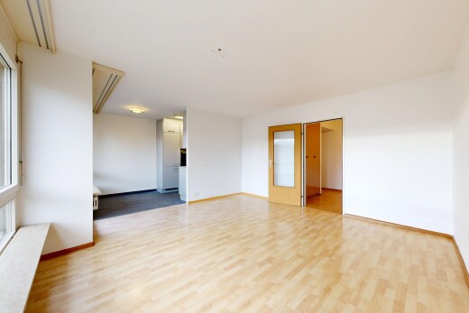 pièce vide avec sol en finition bois, wood finish floor, cloison sèche, drywall, et inside property