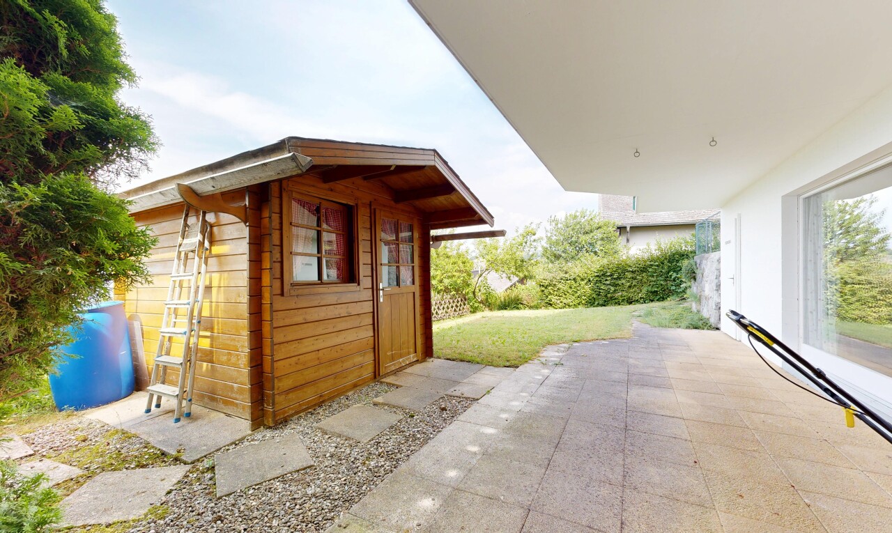 terrasse mit terrasse, from property, und rasen