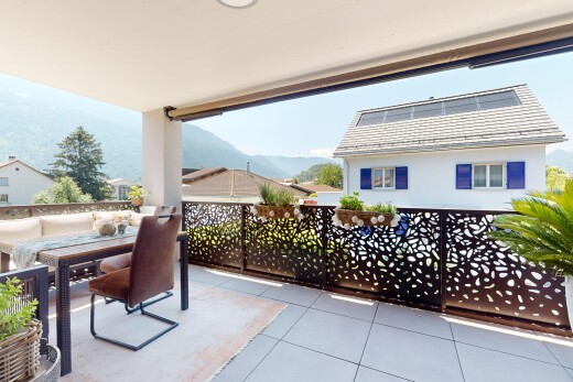 terrasse mit blick auf die berge, mountain view, terrasse, und day time
