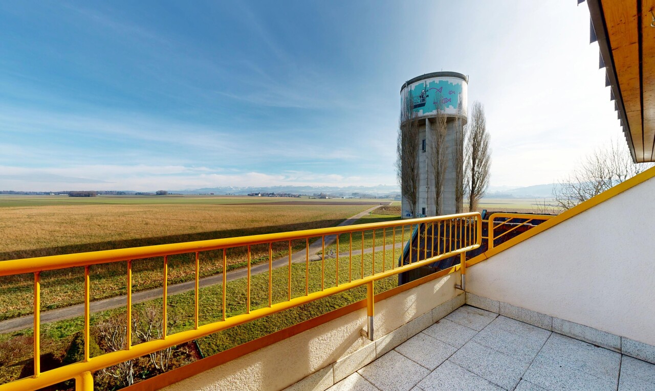 balcon avec day time, from property, vue rurale, et terrasse