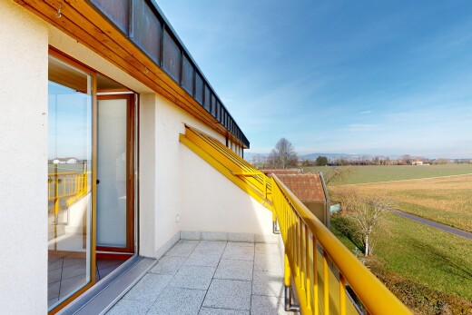 balcon avec day time, from property, vue rurale, et rural view