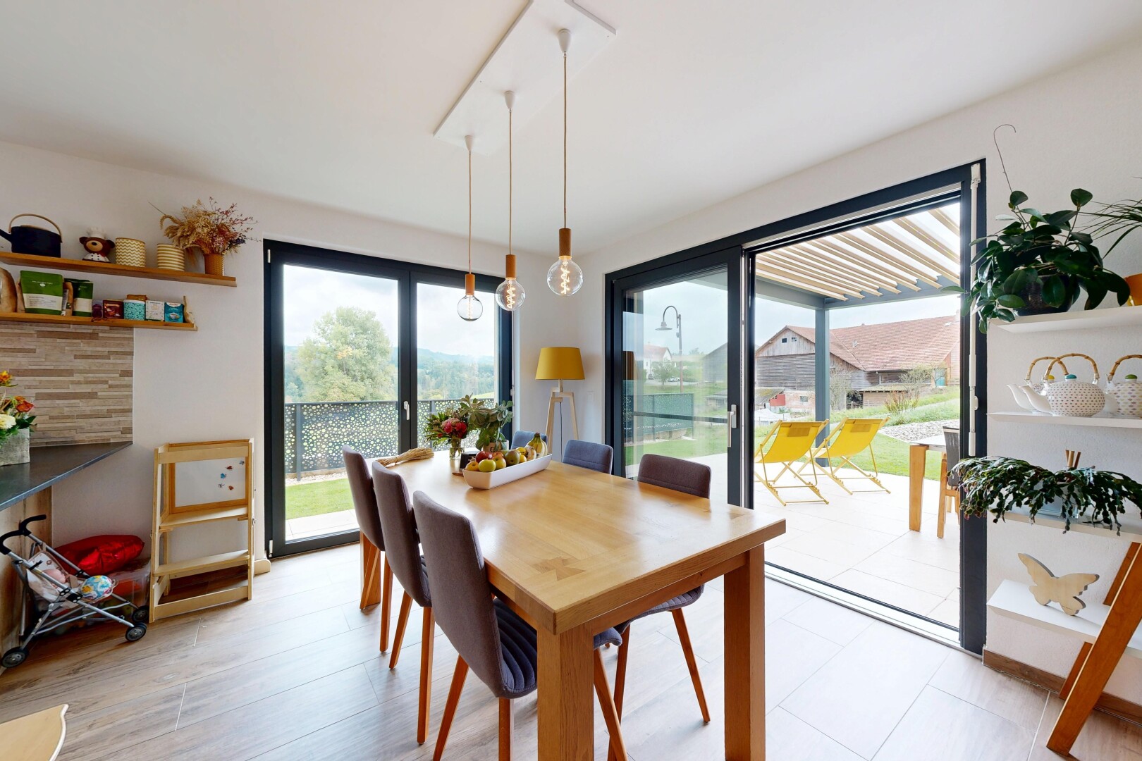 view of dining area
