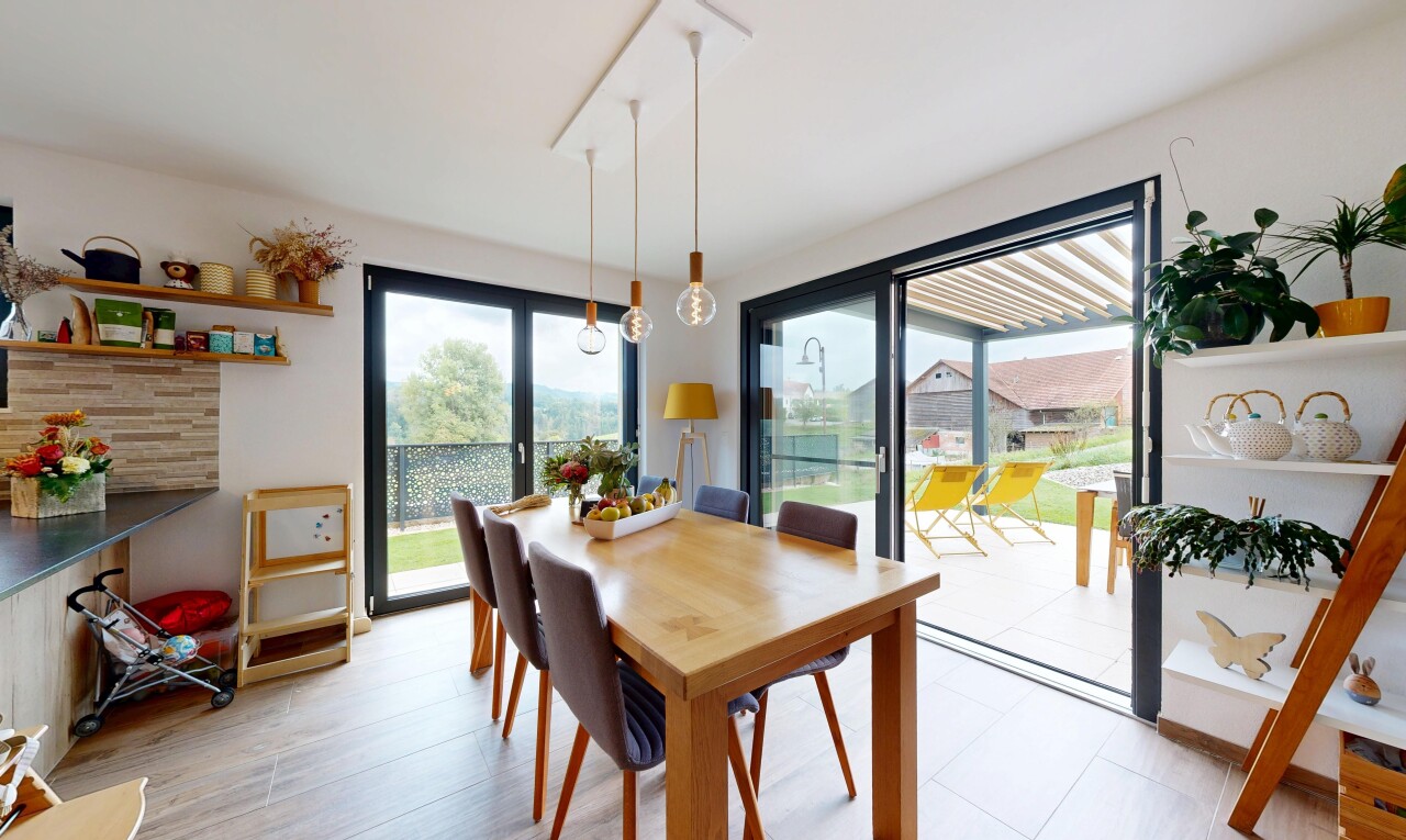 view of dining area