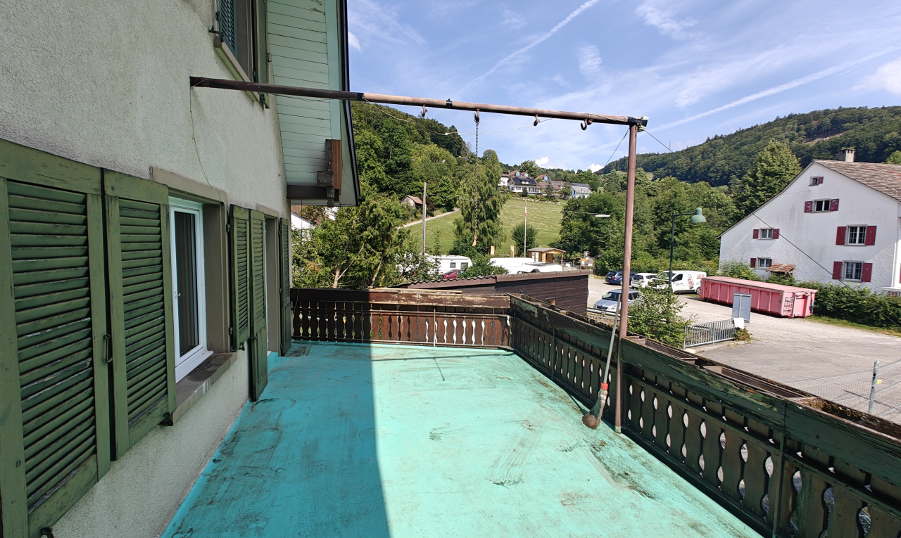 terrasse avec day time, from property, et power lines view
