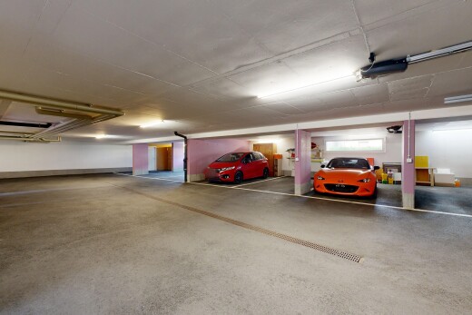 parken mit parkgarage und inside community