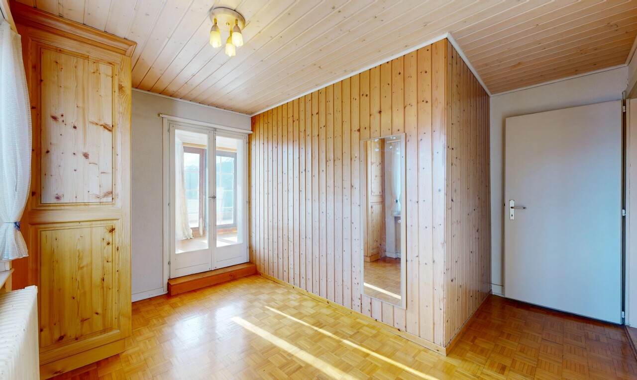 leerer raum mit holzfußboden, wood finish floor, parquet floor, holzdecke, und wood ceiling