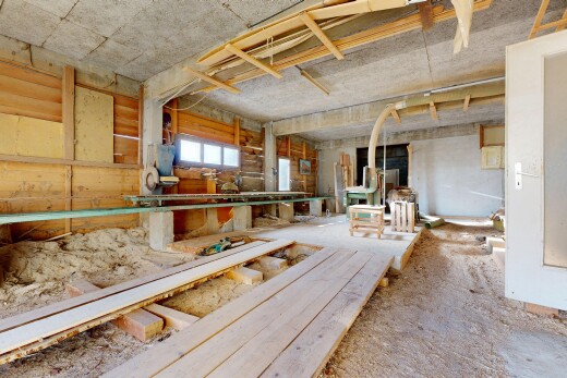 innenraum mit inside property, unfinished floor, natural light, und natürliches licht