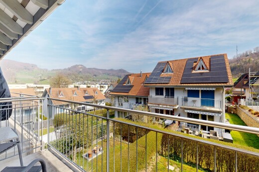 balkon mit balkon, from property, day time, mountain view, und blick auf die berge