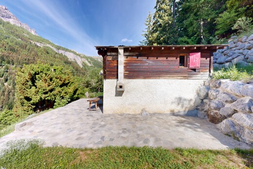 façade avec day time, from property, bardage horizontal, bardage en bois, et forest view