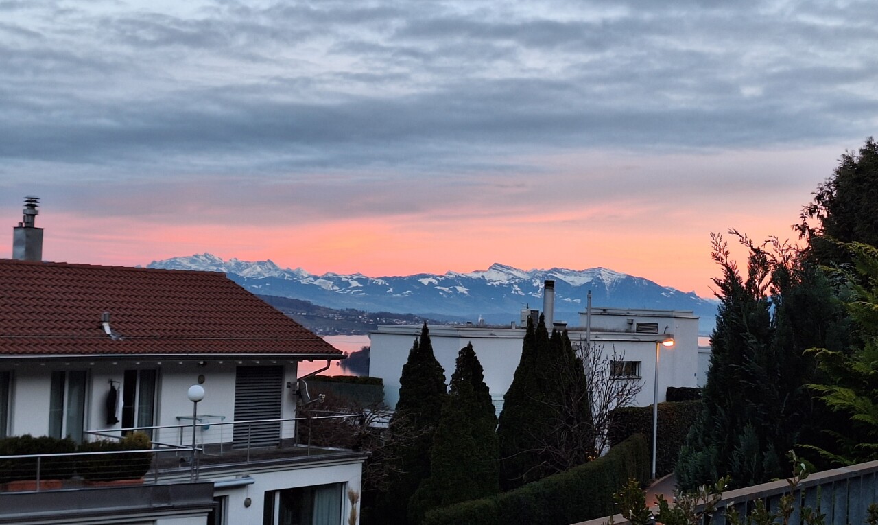 vue sur la montagne avec dusk, mountain view, et vue sur la montagne