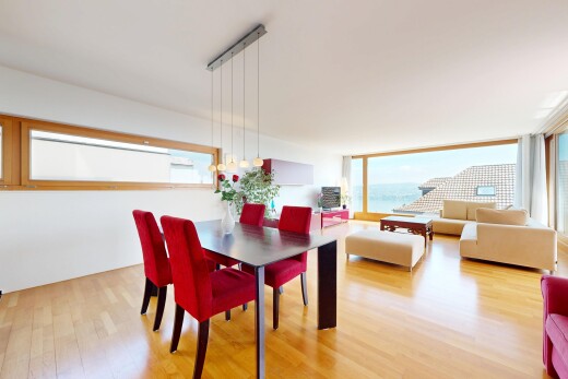 living area featuring light wood finished floors