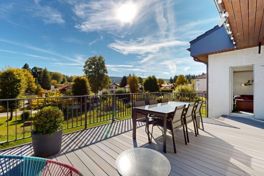 terrasse mit from property, day time, essbereich im freien, deck, und wohngebietblick