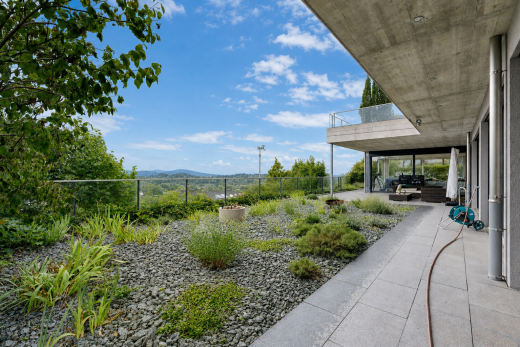 garten mit from property, view focus, terrasse, und day time