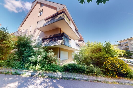 außenansicht mit stuckverkleidung, property visible, und day time