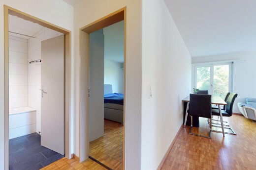 halle / korridor mit natürliches licht, natural light, inside property, gipskartonwand, und drywall