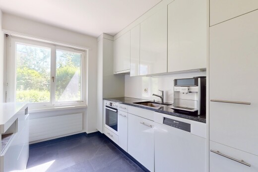 küche mit ofen, waschbecken, geschirrspülmaschine, inside property, und natural light