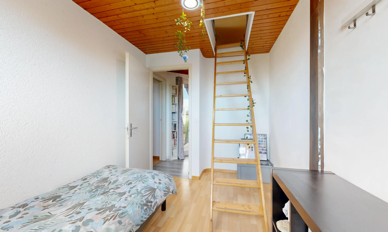 room / bedroom featuring wood ceiling and light wood finished floors