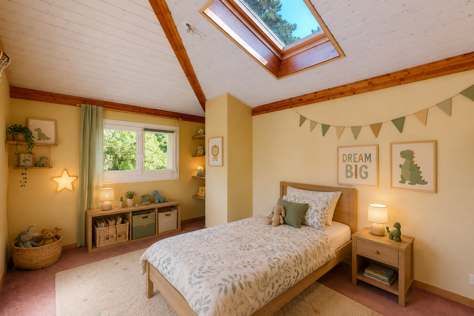 pièce vide avec natural light, lumière naturelle, drywall, cloison sèche, et carpet