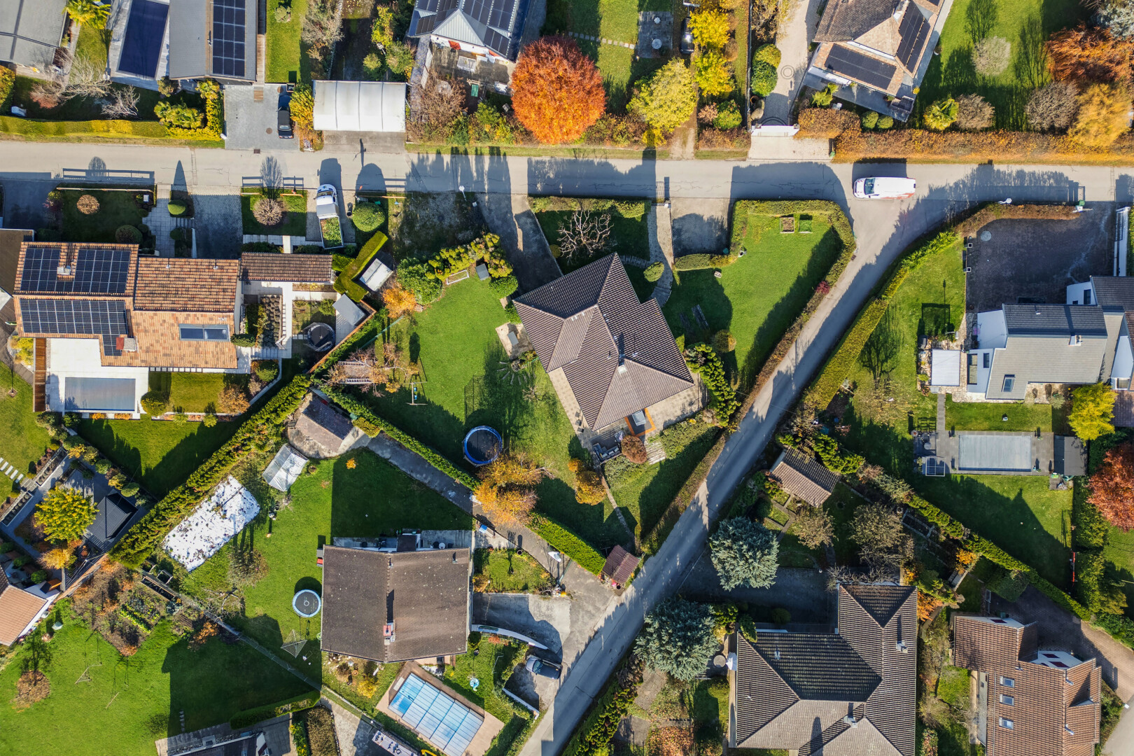 lage auf der karte mit aerial map