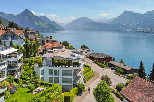 water view with mountains