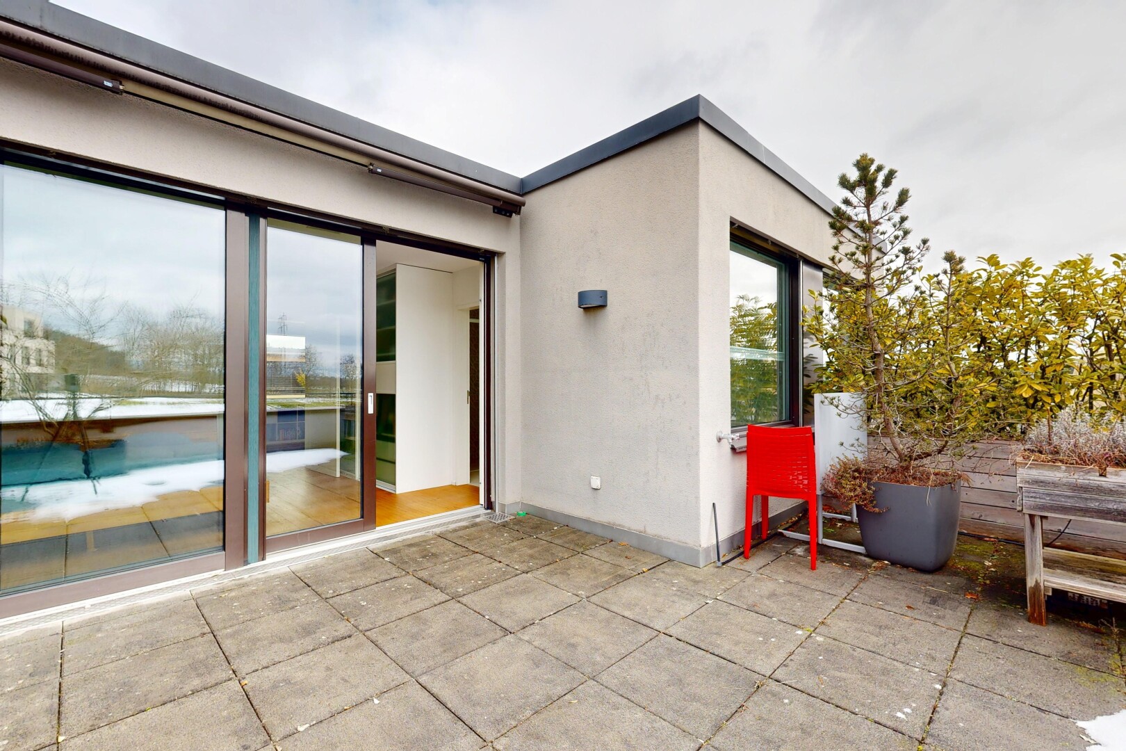 terrasse avec from property et overcast
