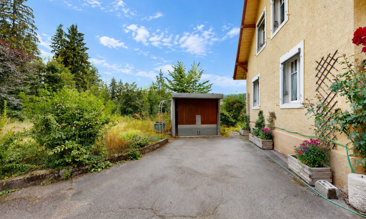 façade avec structure extérieure, day time, from property, et bardage en stuc