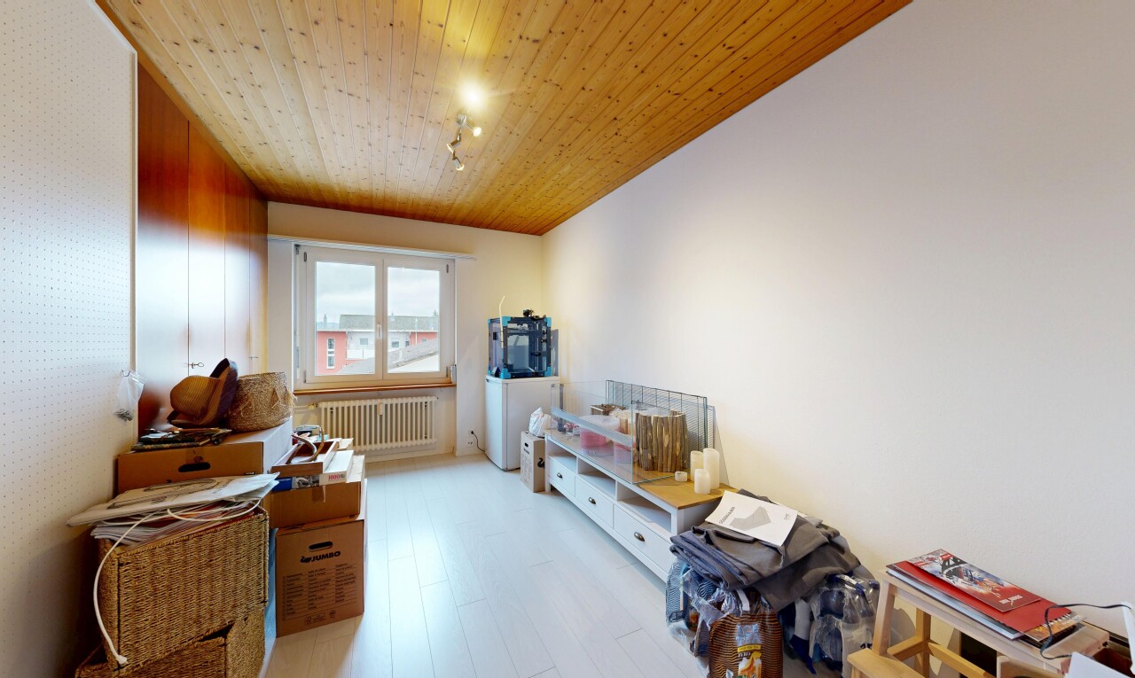 room / bedroom featuring radiator, wood ceiling, and light wood-type flooring
