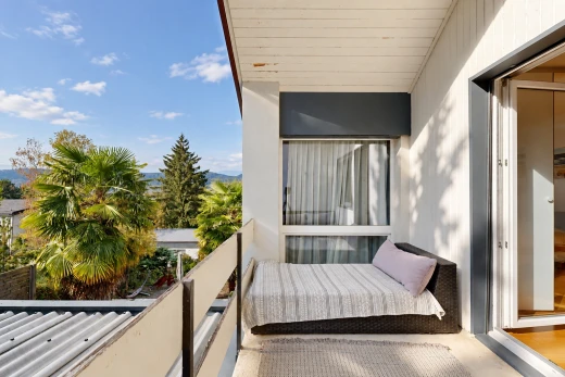 balkon mit balkon, day time, from property, und view focus