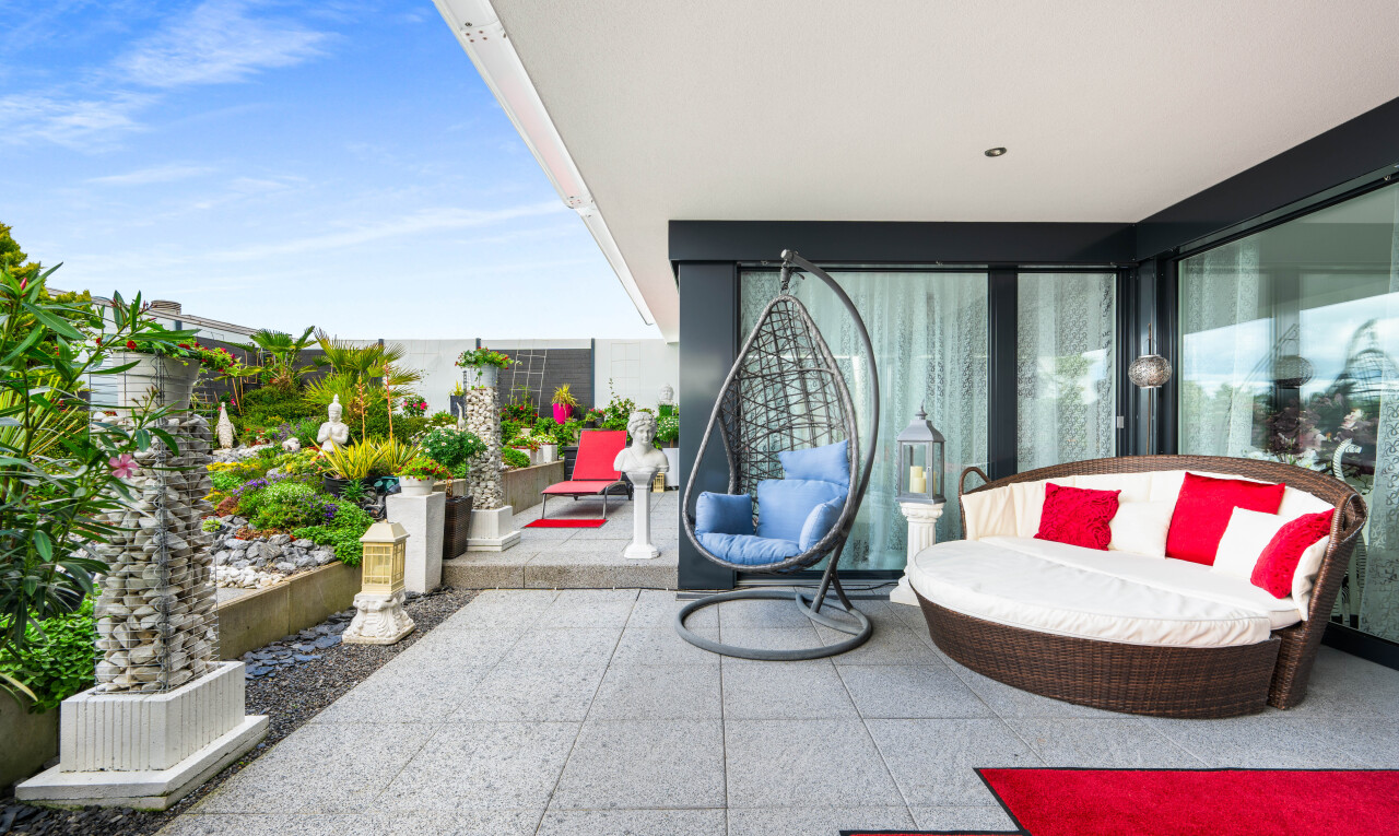 terrasse mit from property, terrasse, und day time