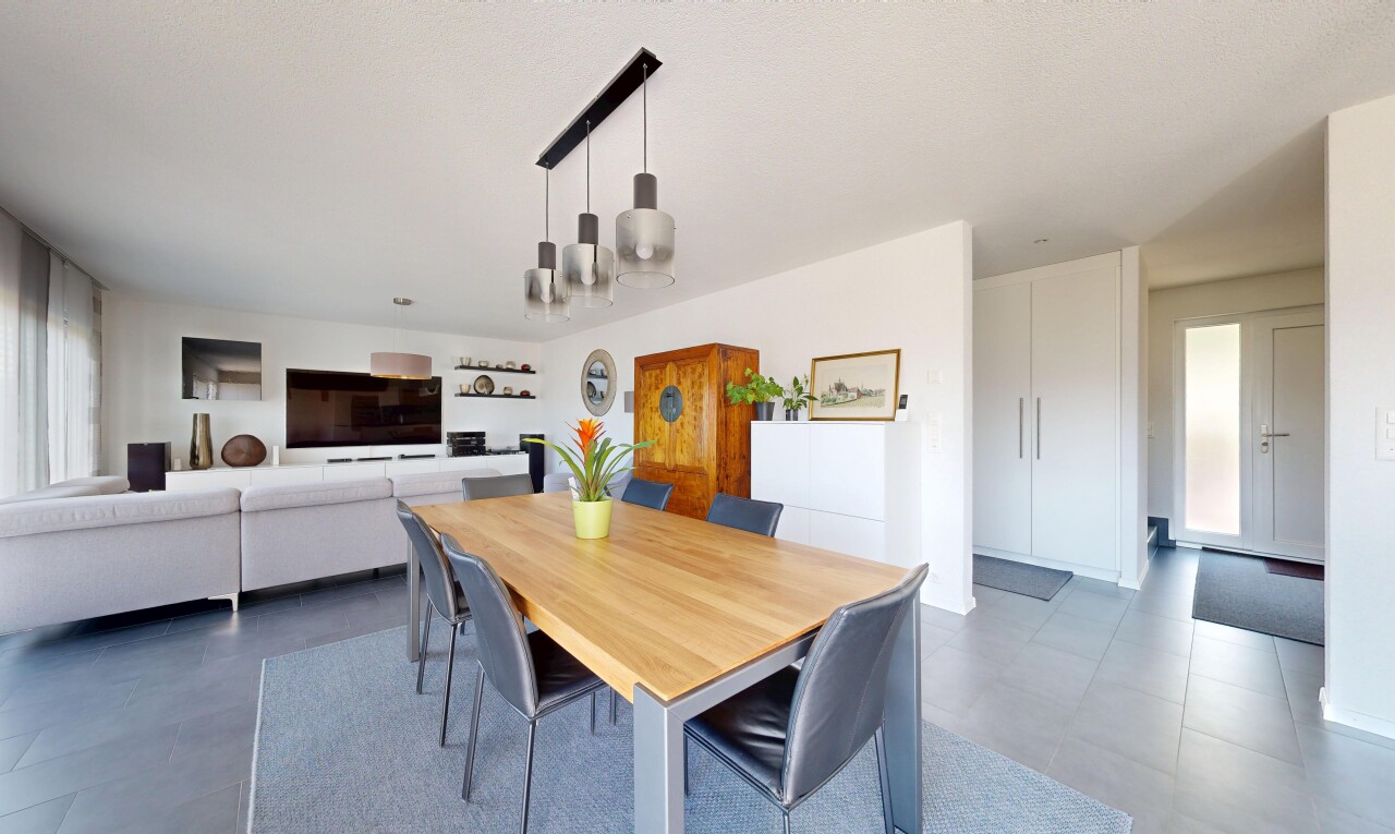 view of living / dining room