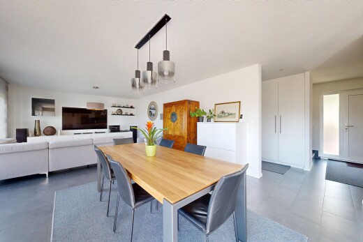 view of living / dining room