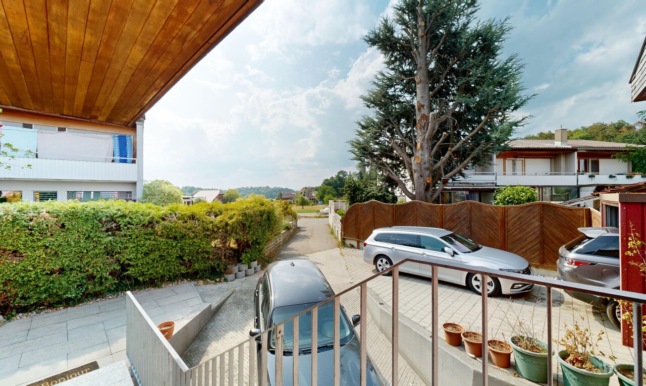 balkon mit balkon, from property, und view focus