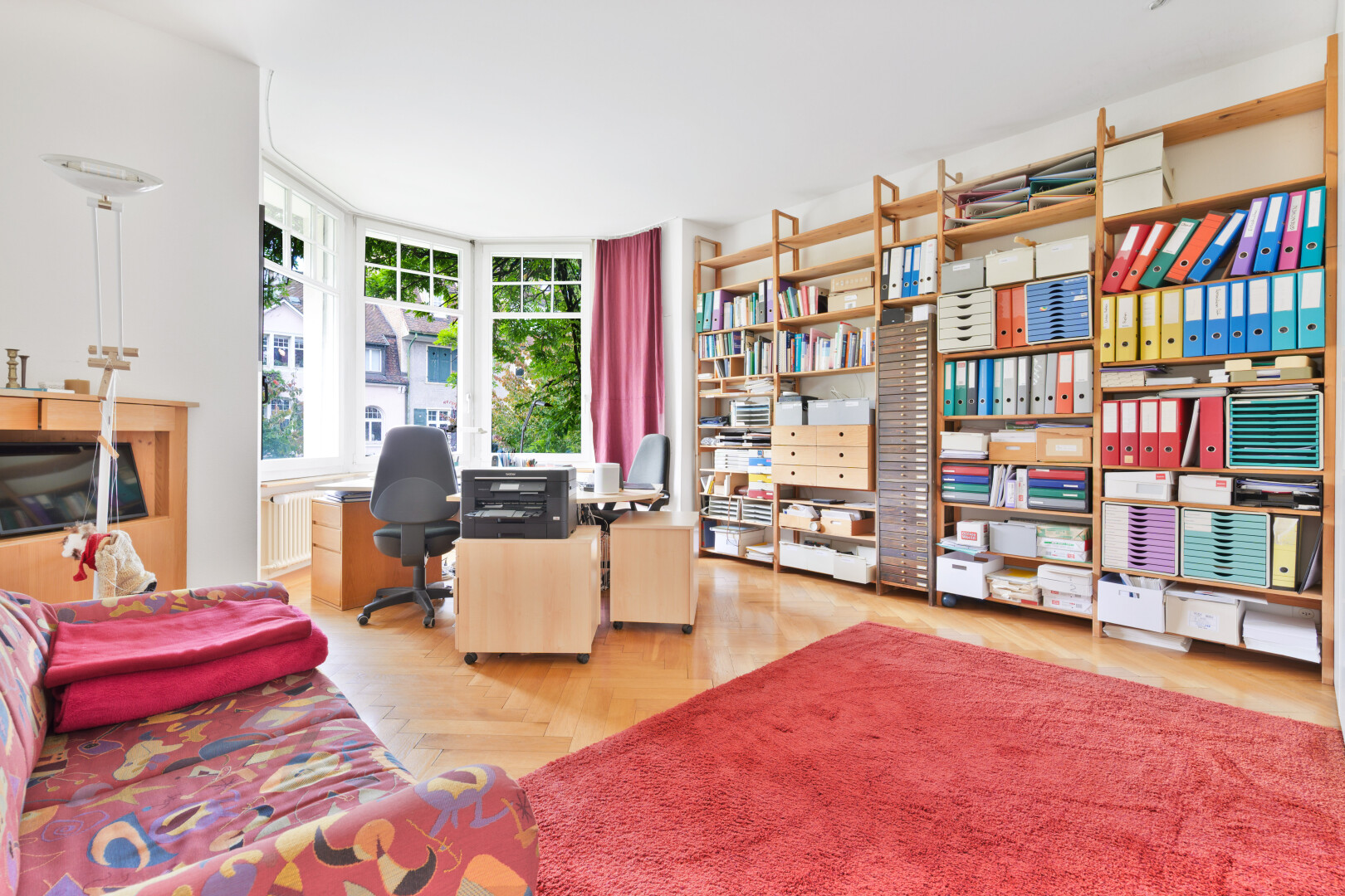 view of home office