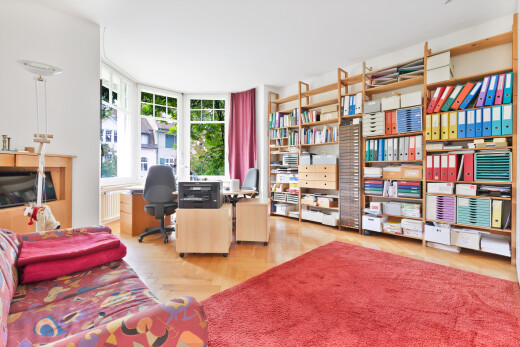 view of home office