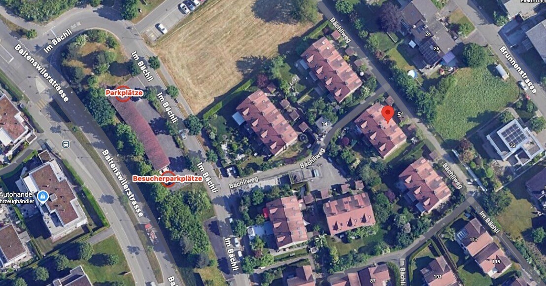 aerial overview of property's location with property boundaries highlighted