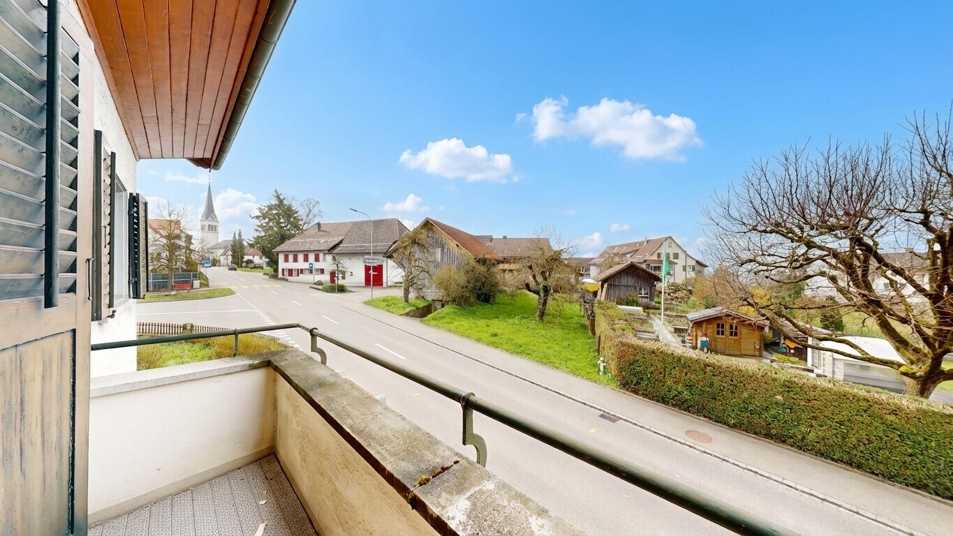 balcony with a residential view