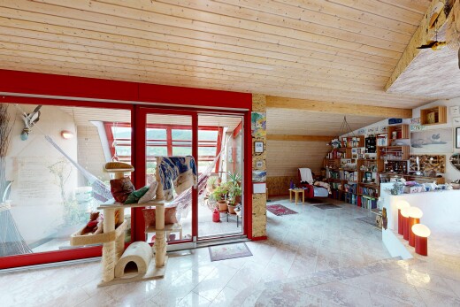 interior space featuring wood ceiling