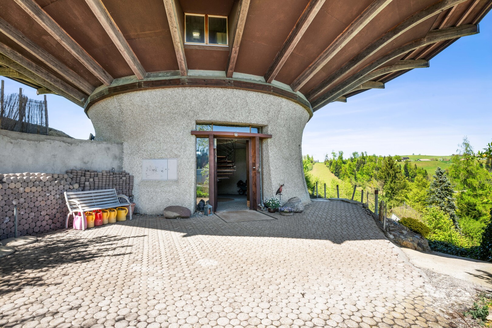 terrasse mit day time, zaun, und from property