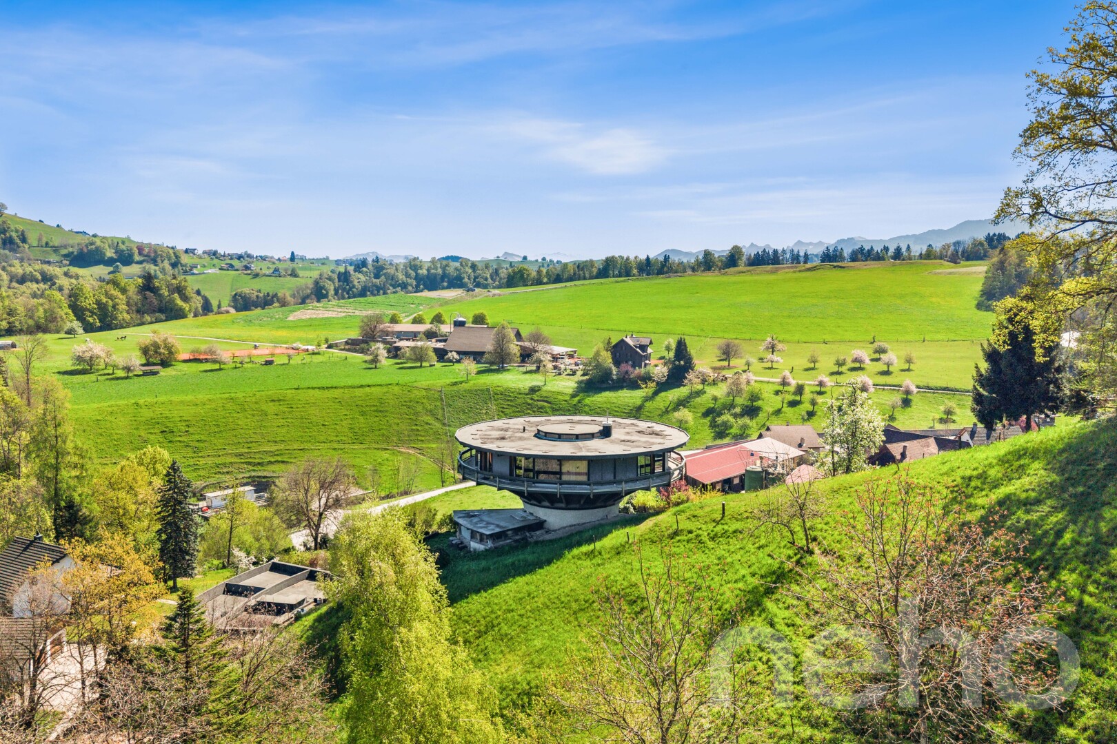 garten mit ländliche aussicht, rural view, day time, weidelandblick, und pasture view