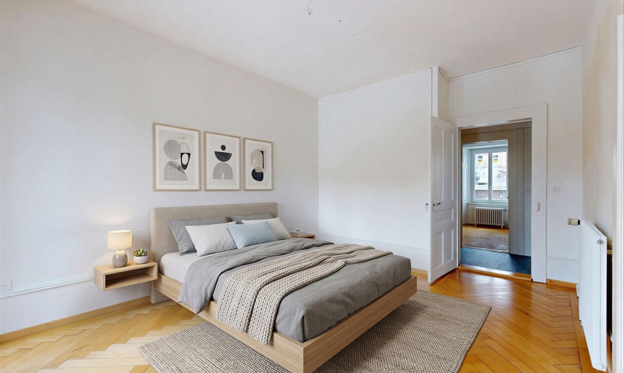 spare room featuring radiator and radiator heating unit