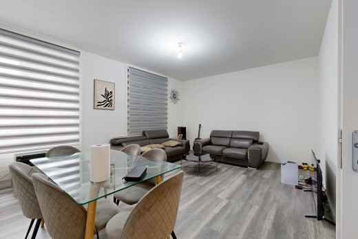 living area with light wood finished floors