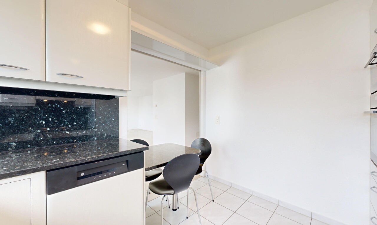 küche mit dark countertops, geschirrspülmaschine, küchenrückwand beim herd, küchenrückwand beim Herd, und stein arbeitsplatten