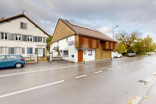 façade avec overcast et property visible