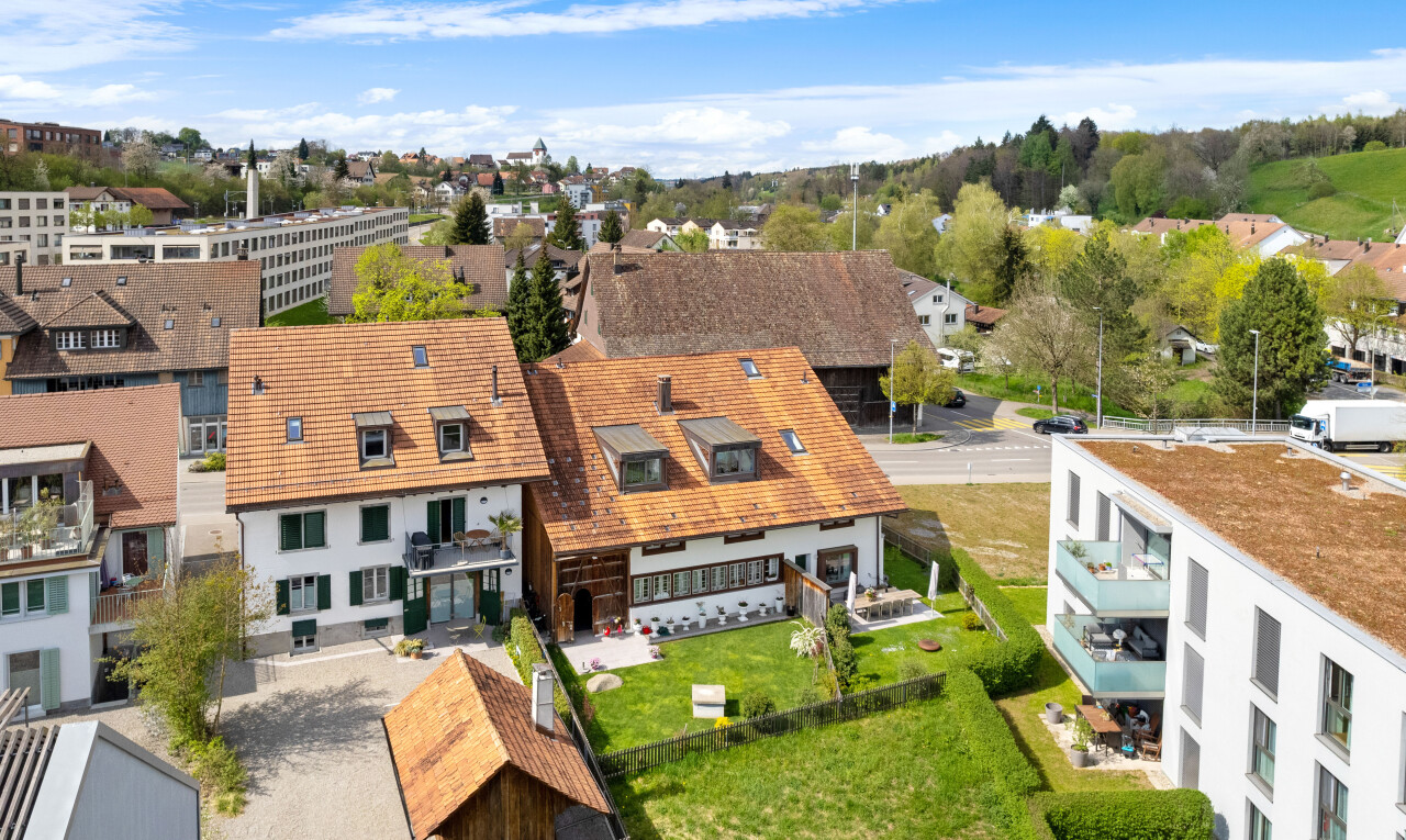 außenansicht mit wohngebietblick