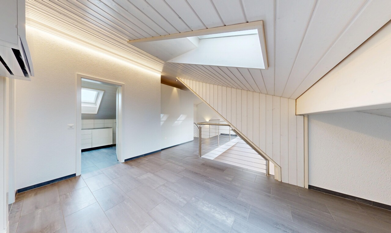 leerer raum mit dachfenster und inside property