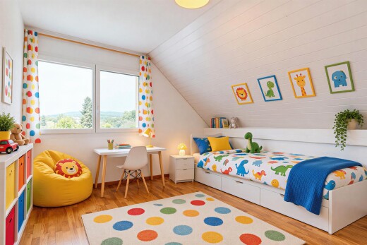 room with light wood-style flooring and vaulted ceiling