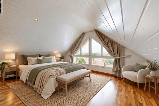 room with light wood-type flooring and recessed lighting