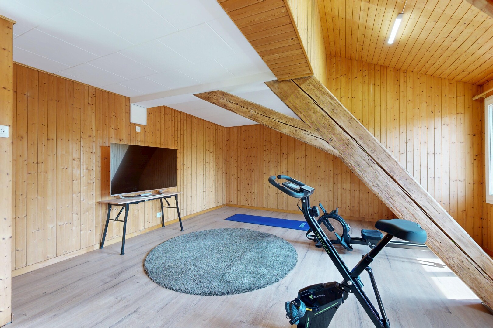 schwimmbad mit fernseher und inside property